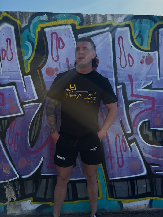 RESPECT THE BODY Crown t-shirt Black
