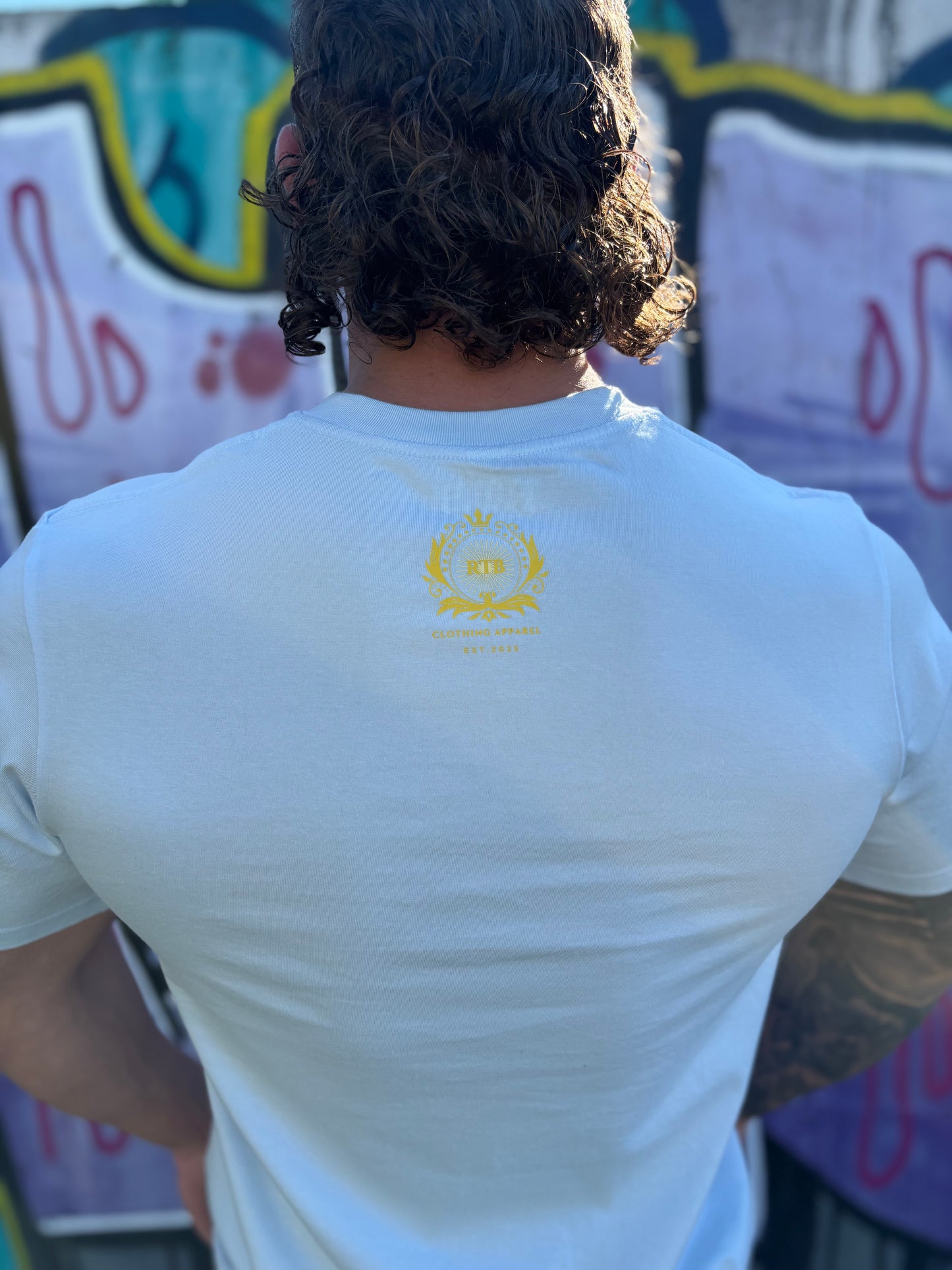 RESPECT THE BODY Crown t-shirt Sky Blue