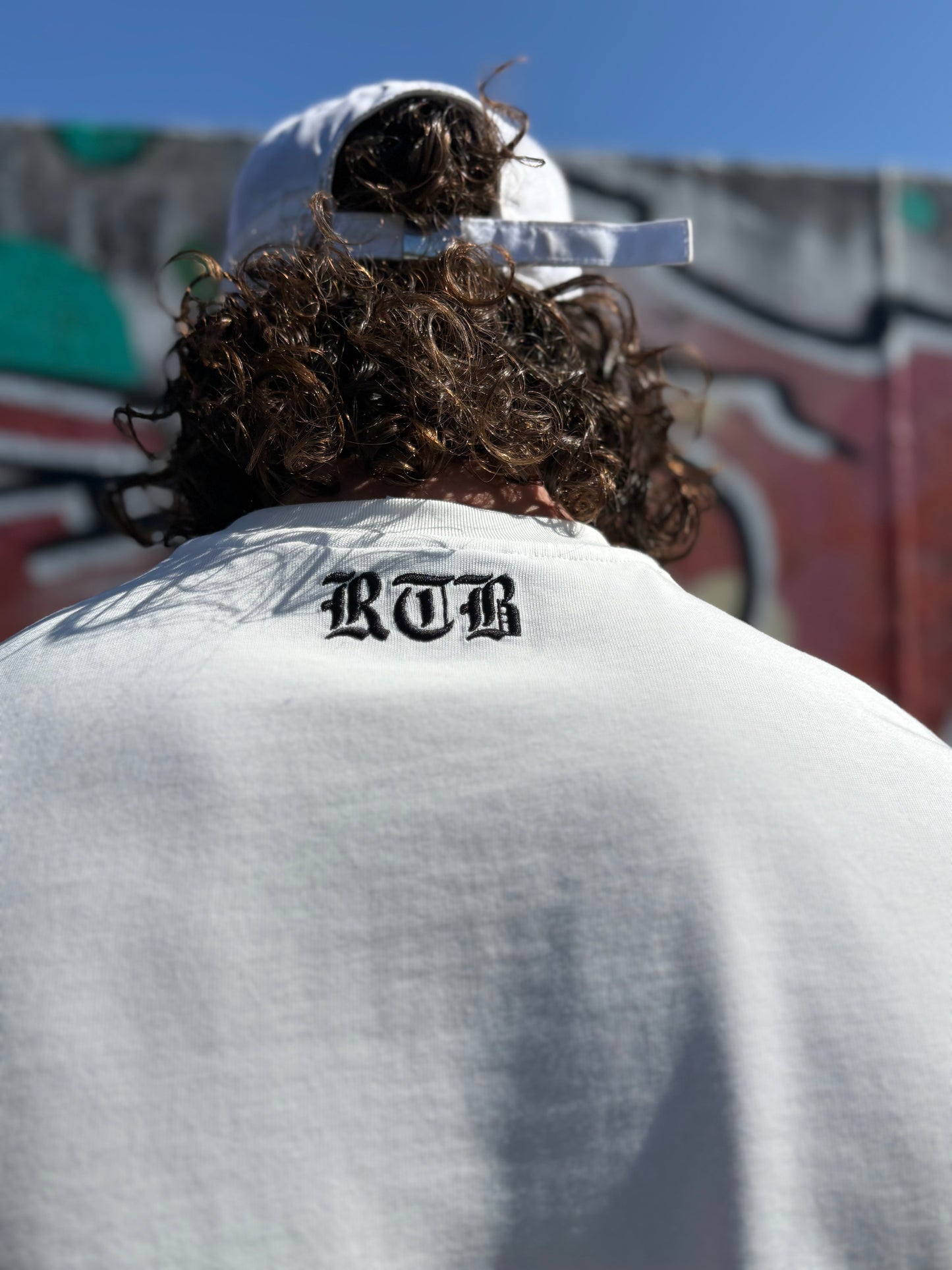 RESPECT THE BODY Vintage Drop T-Shirt WHITE