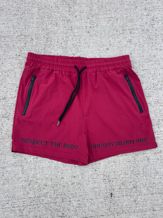 RTB One Day or Day One Men’s Shorts - Burgundy