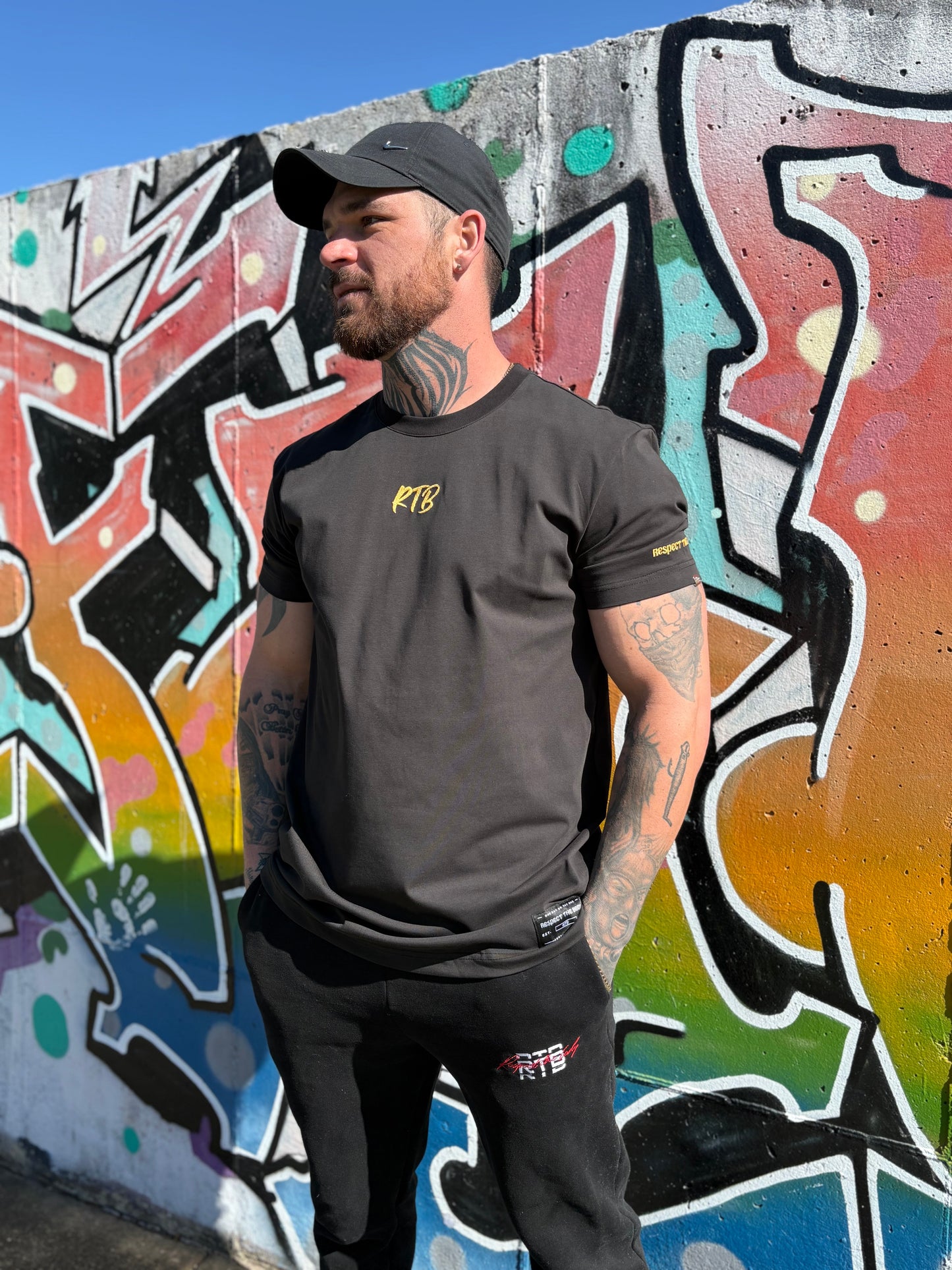 RESPECT THE BODY Lux t-shirt BLACK